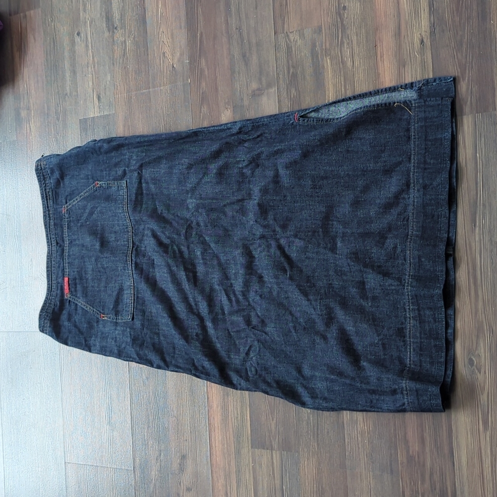 Mavi long denim skirt